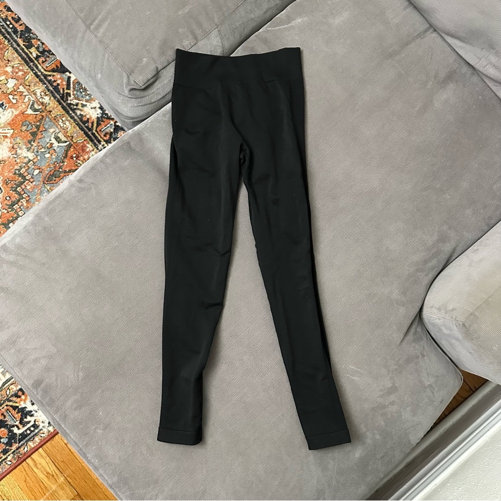 Gymshark Flex High Waisted Seamless Athletic Gym Black Leggings Womens Small